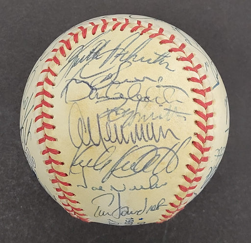 1987 Minnesota Twins World Series Champs Team Signed W.S. Baseball Beckett COA