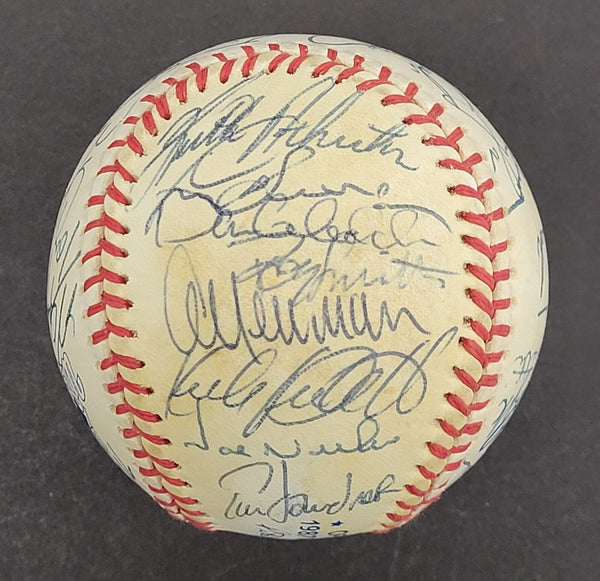 1987 Minnesota Twins World Series Champs Team Signed W.S. Baseball Beckett COA