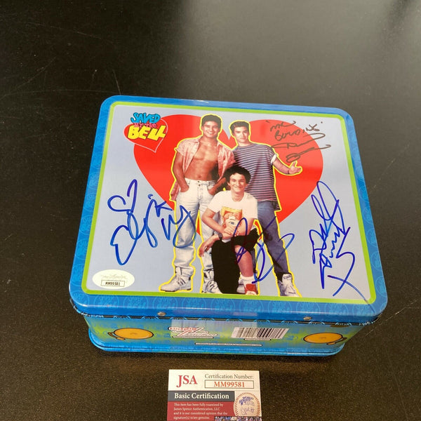 Save By The Bell Cast Signed Lunchbox Dustin Diamond Berkley Haskins Lopez JSA