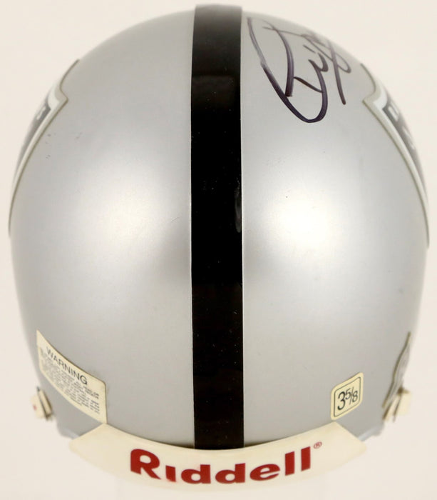 Al Davis Signed Oakland Raiders Riddell Mini Football Helmet PSA DNA COA