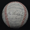 1966 Cleveland Indians Team Signed Vintage Baseball With JSA COA