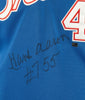 Hank Aaron #755 Home Runs Signed Atlanta Braves Mitchell & Ness Jersey JSA COA