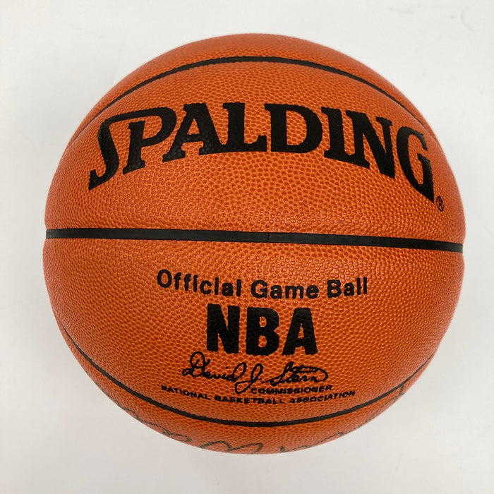George Mikan & Bill Walton Signed Spalding Official NBA Basketball JSA COA