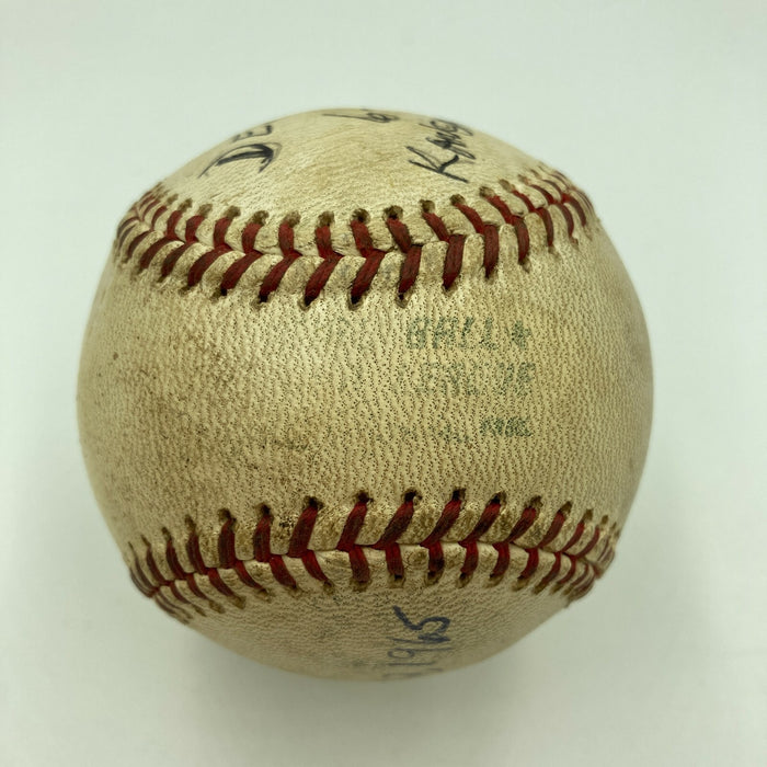 Mickey Lolich Signed Career Win No. 24 Final Out Game Used Baseball Beckett COA
