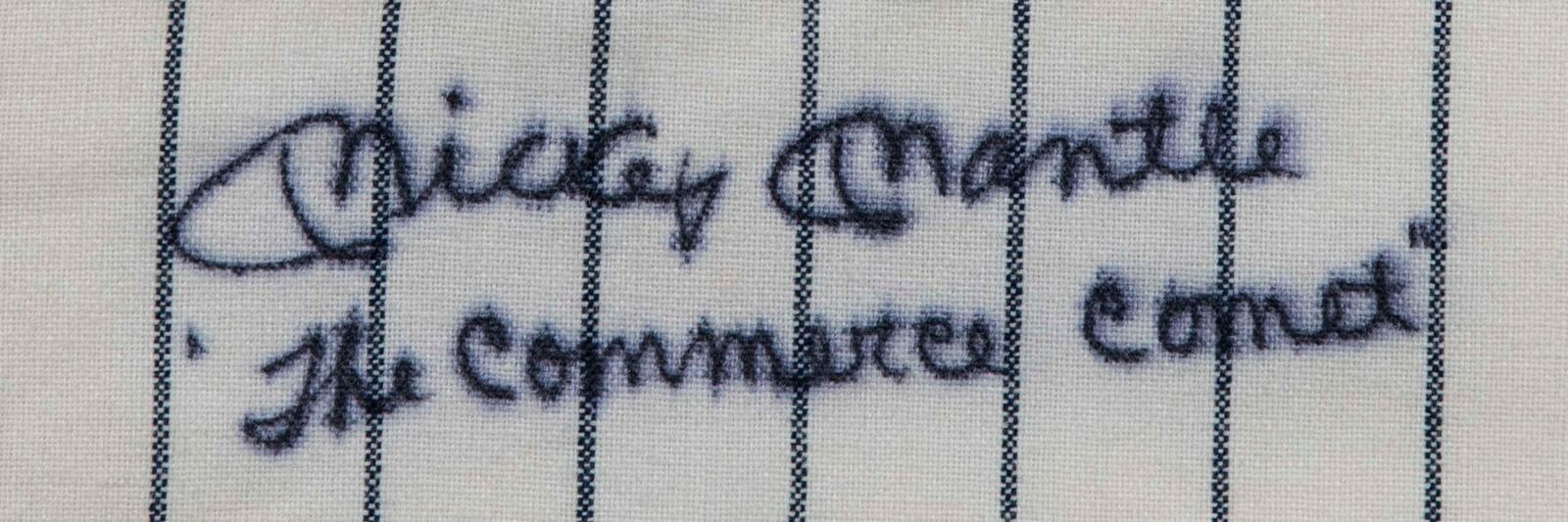 Beautiful Mickey Mantle "The Commerce Comet" Signed New York Yankees Jersey JSA