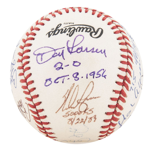 Baseball Great Moments Signed Baseball Hank Aaron Nolan Ryan Don Larsen Beckett