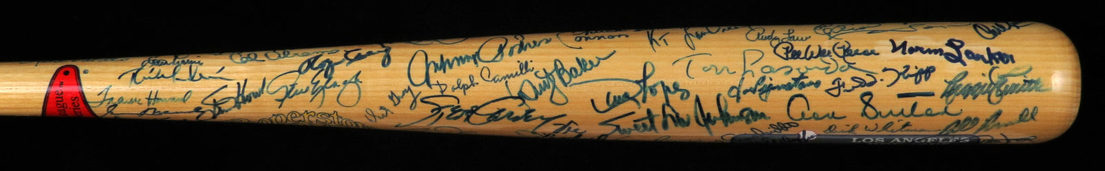 The Finest Brooklyn Los Angeles Dodgers Hall Of Fame Signed Bat 73 Sigs! PSA DNA