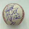 2017 Cleveland Indians Team Signed Official World Series Baseball JSA COA