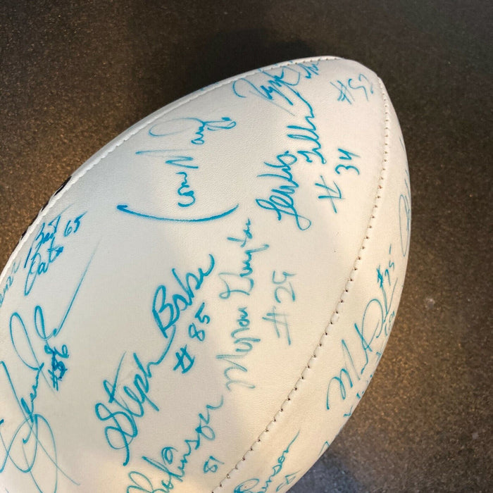 1989 New York Giants Team Signed Auto Football 40 Sigs Lawrence Taylor JSA COA