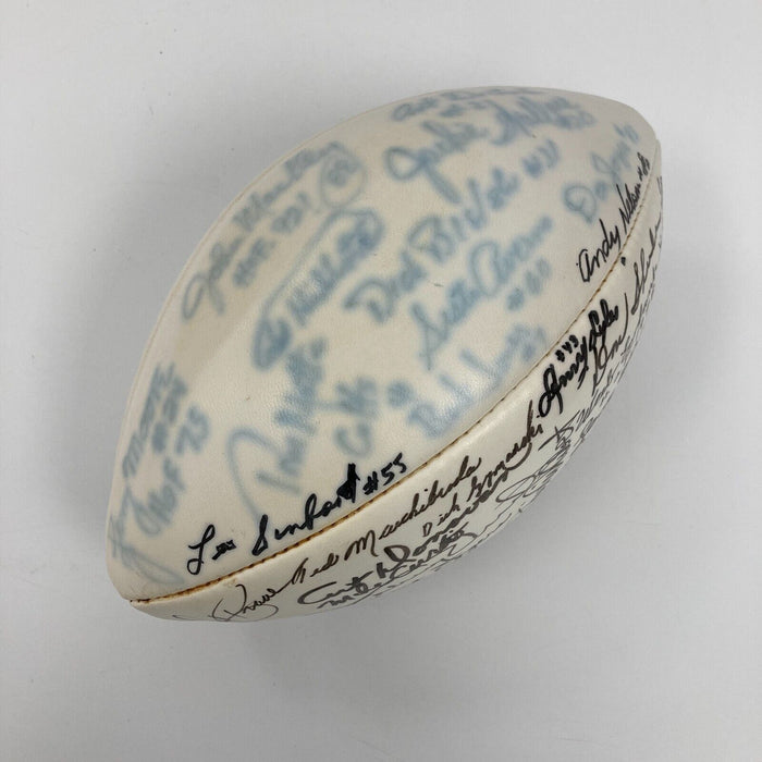 Johnny Unitas Baltimore Colts HOF Legends Signed Football 40+ Sigs JSA COA