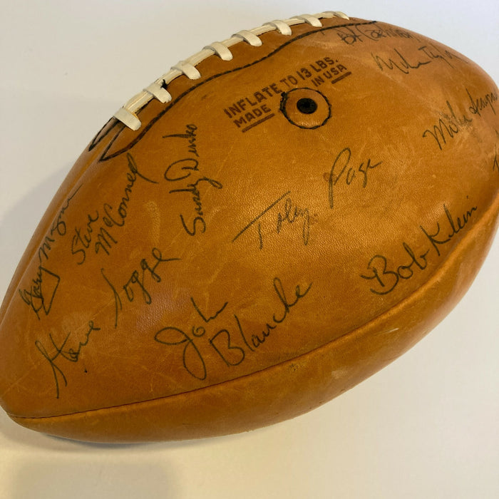 1967 USC Trojans NCAA National Champions Team Signed Football PSA DNA COA