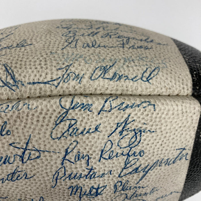 Jim Brown  Rookie 1957 Cleveland Browns Eastern Champs Team Signed Football JSA