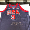 Lebron James Signed 2003 Team USA Olympics Pro Cut Jersey UDA & JSA COA