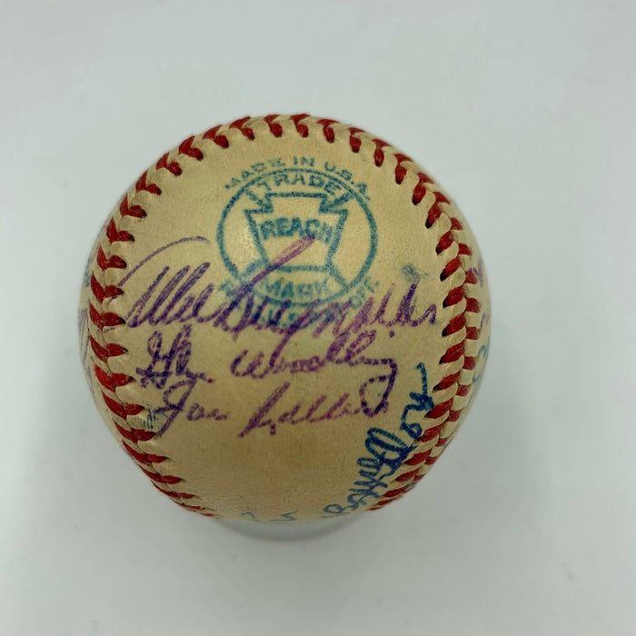 Rare 1953 New York Yankees Team Signed Mini American League Harridge Baseball