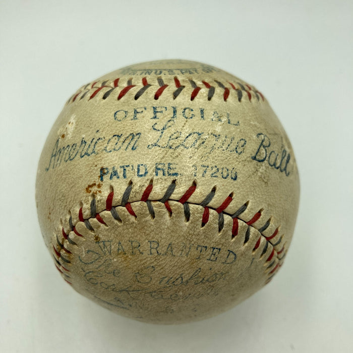 Eddie Collins Red Faber 1929 A's World Series Champs Signed Baseball JSA COA