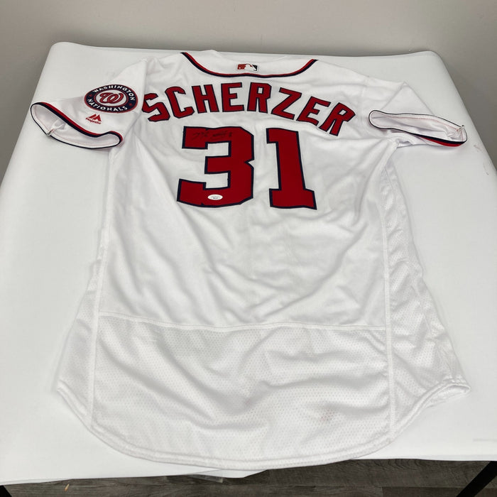 Max Scherzer Signed Authentic Majestic Washington Nationals Jersey JSA COA