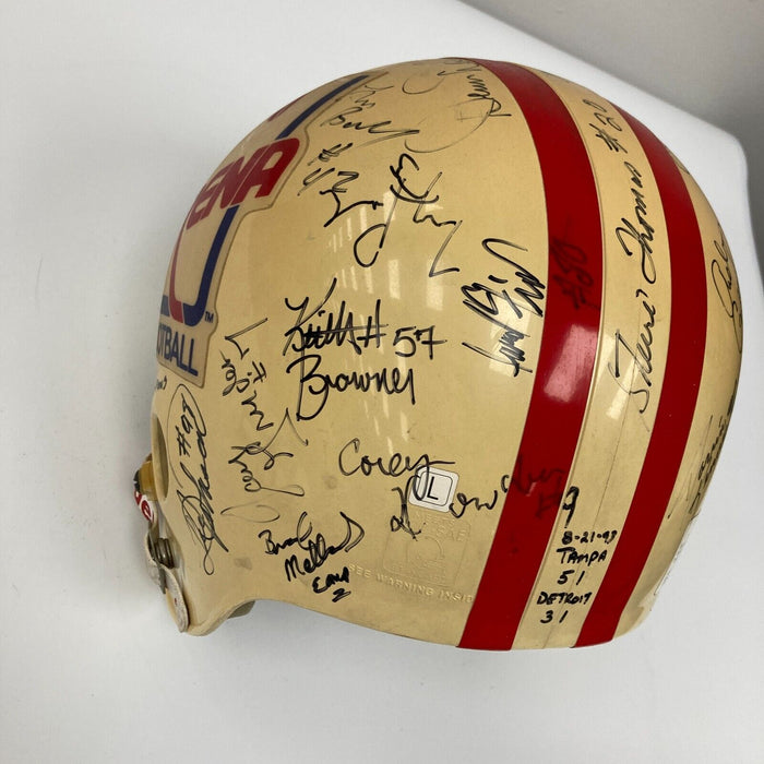 1993 Tampa Bay Storm Arena Football World Champions Team Signed Helmet