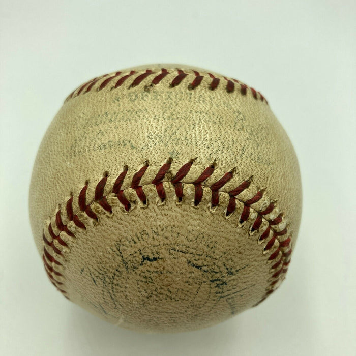 1950's Game Used American League Baseball Actually Hit By Yogi Berra MEARS COA