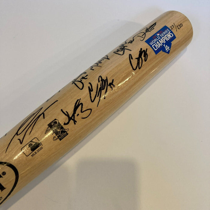 2020 Los Angeles Dodgers World Series Champs Team Signed Baseball Bat Fanatics
