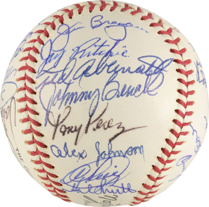 The Finest 1968 Cincinnati Reds Team Signed Baseball Johnny Bench Rookie PSA