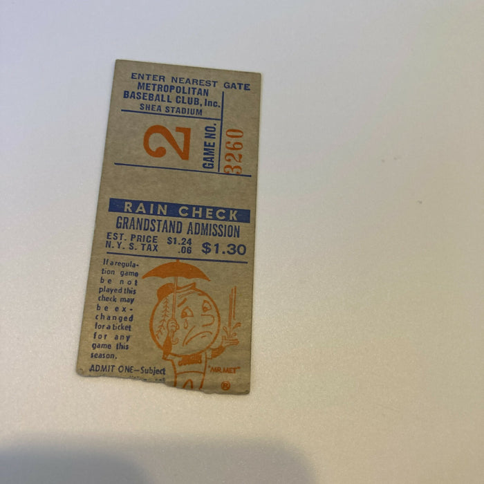 New York Mets April 18, 1964 Vintage Ticket Second Game Ever At Shea & Program
