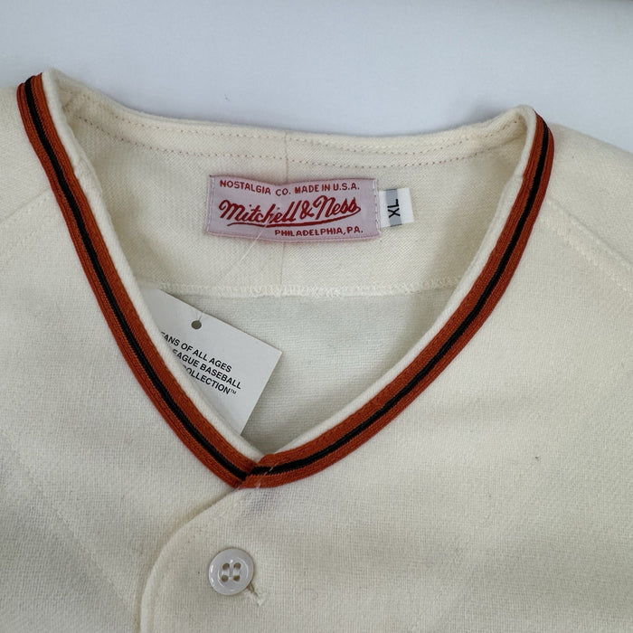 Willie Mays "Say Hey" Signed Inscribed Mitchell & Ness Giants Jersey JSA COA