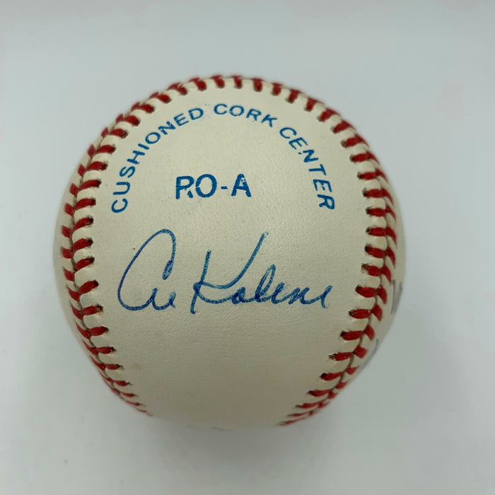 Bo Schembechler Sparky Anderson Ernie Harwell Paul Carey Signed Baseball JSA COA