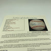 Lefty Grove Single Signed 1940's Official American League Harridge Baseball JSA