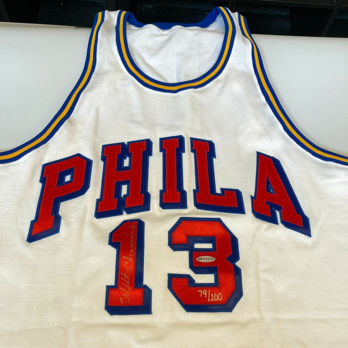 Wilt Chamberlain Signed Authentic Philadelphia Warriors Jersey UDA & PSA DNA