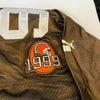 Jim Brown Otto Graham Signed Authentic Cleveland Browns Game Model Jersey JSA