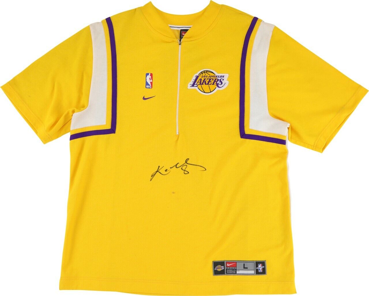 Kobe Bryant Signed Nike Los Angeles Lakers Shooting Shirt Jersey PSA DNA COA