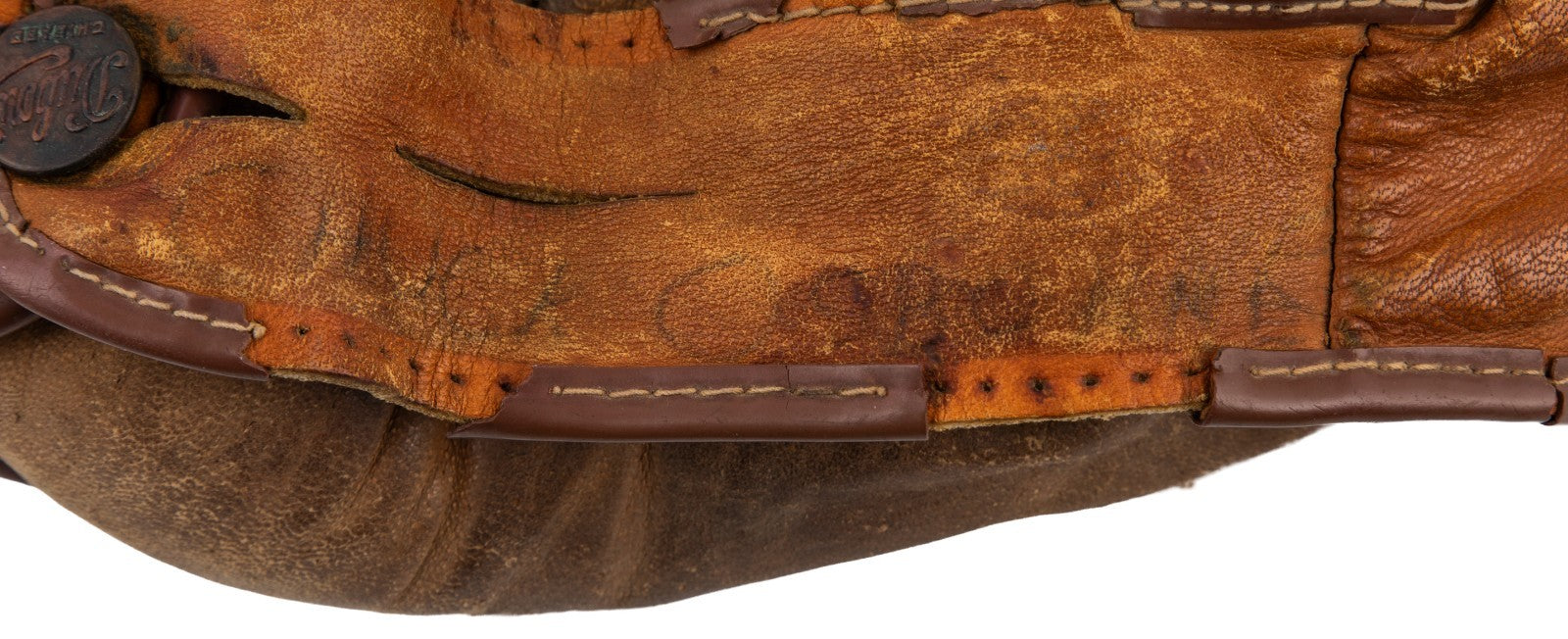 Jackie Robinson Single Signed 1940's Baseball Glove PSA DNA COA RARE