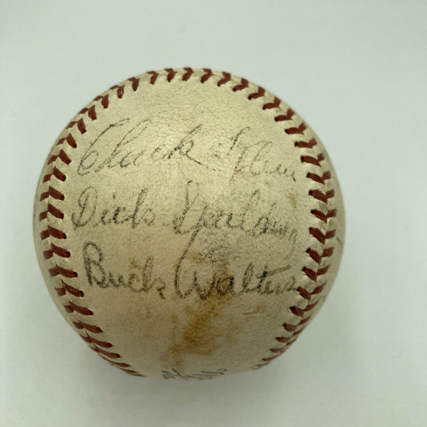 Chuck Klein 1936 Philadelphia Phillies Team Signed National League Baseball JSA