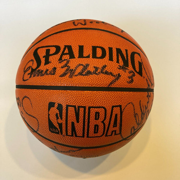 The Finest Michael Jordan Rookie 1984 Bulls Team Signed Basketball Beckett 9