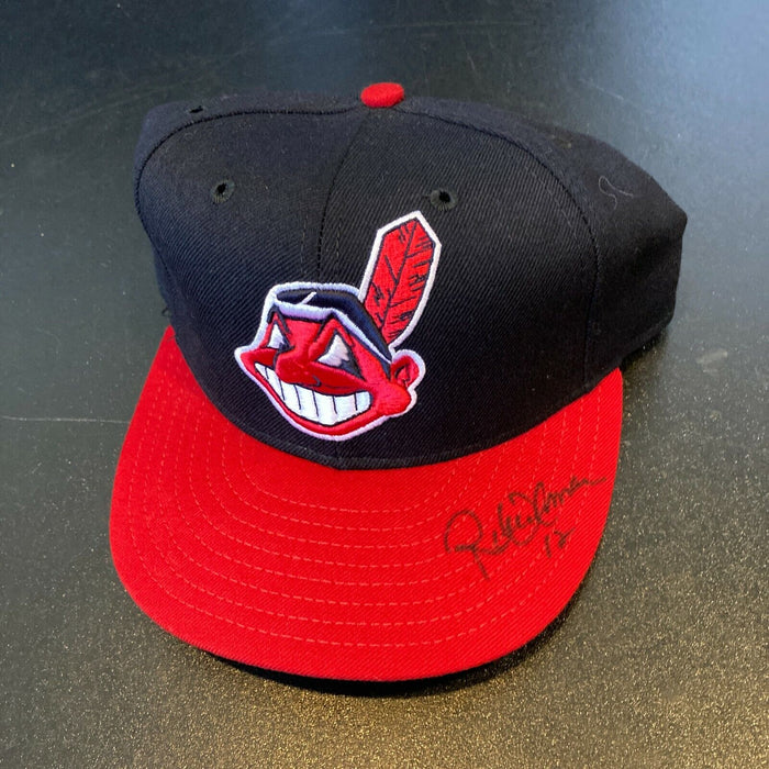 Roberto Alomar Signed Authentic Cleveland Indians Game Model Hat JSA COA