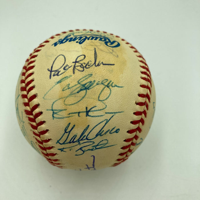 1993 Toronto Blue Jays World Series Champs Team Signed Baseball JSA COA