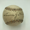 President Warren G. Harding Single Signed Baseball JSA COA The Only One Known