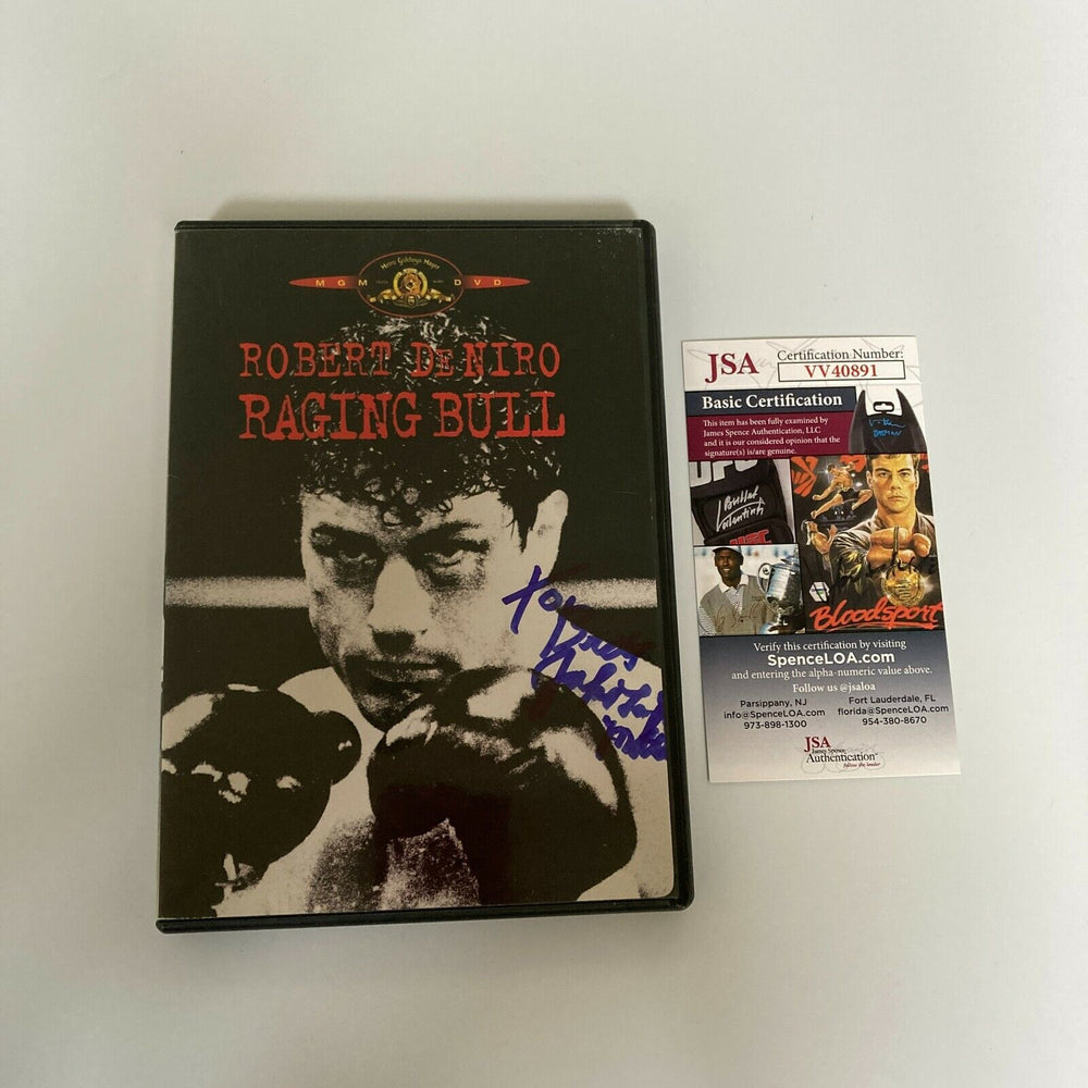 Jake LaMotta Signed Raging Bull (Played By Robert De Niro) DVD Movie JSA COA