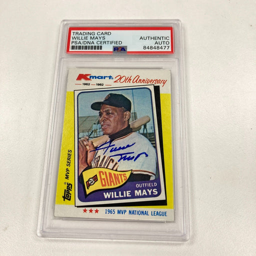 1982 Topps Willie Mays Signed Autographed Baseball Card PSA DNA