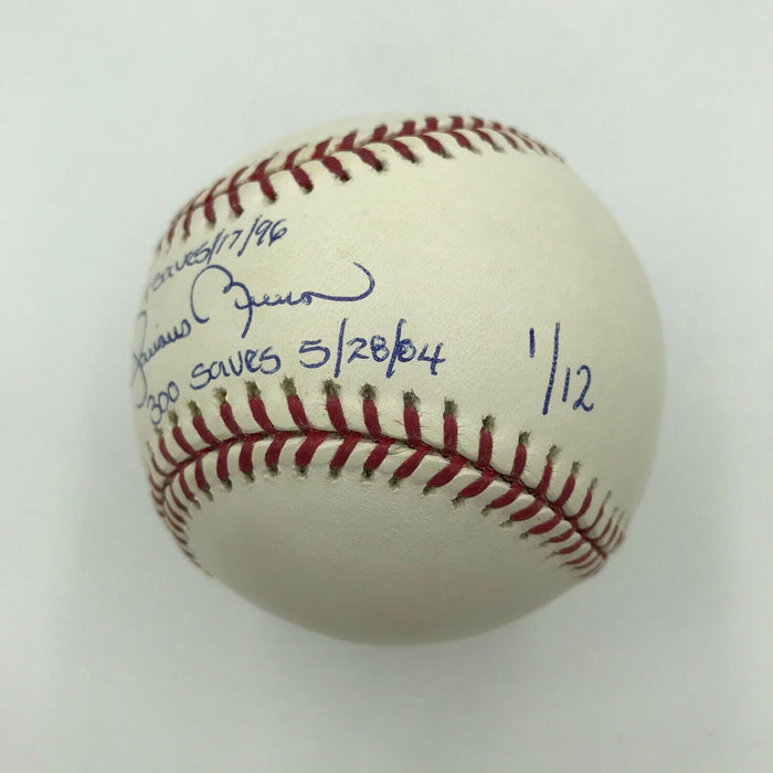 Mariano Rivera Signed Heavily Inscribed STAT Baseball Steiner & MLB Holograms