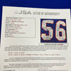 1986 New York Giants Super Bowl Champs Team Signed Jersey 44 Sigs JSA COA