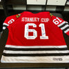 1961 Chicago Blackhawks Stanley Cups Champions Team Signed Jersey JSA COA