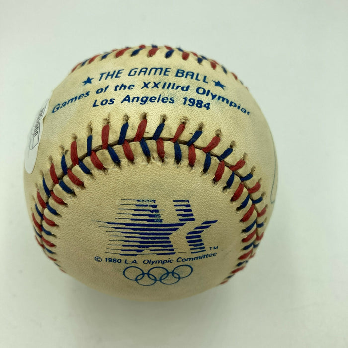 1984 Team USA Olympics Team Signed Baseball With Mark McGwire JSA COA
