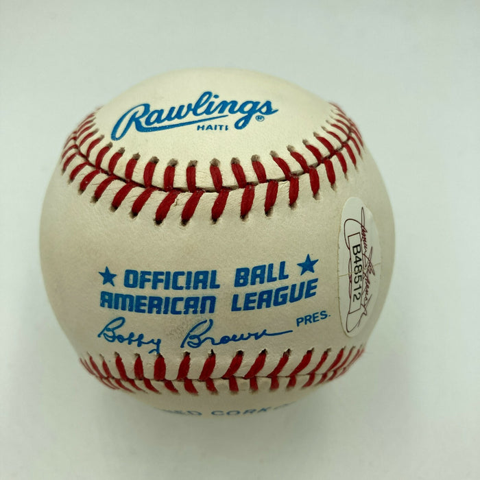 Mint Ted Williams Signed Official American League Baseball JSA COA Beautiful