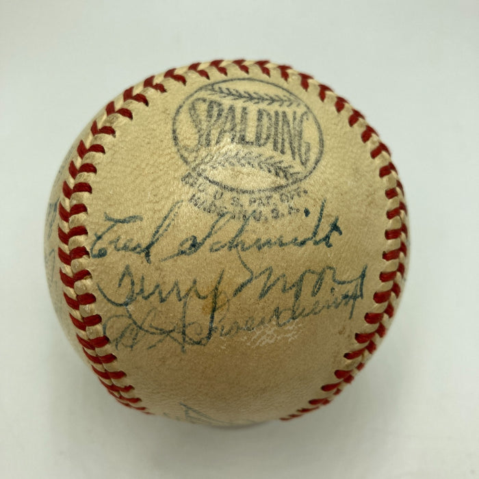 1946 St. Louis Cardinals World Series Champions Team Signed Baseball JSA COA