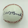 Rare Edd Roush & Fred Roush Brothers Signed Autographed Baseball With JSA COA