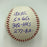 Ron Santo Signed Heavily Inscribed STAT MLB Baseball Beckett Certified