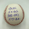 Ron Santo Signed Heavily Inscribed STAT MLB Baseball Beckett Certified
