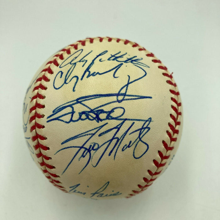 1998 New York Yankees World Series Champs Team Signed Baseball Derek Jeter PSA