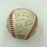 Joe Dimaggio Rube Marquard Frankie Frisch New York Legends Signed Baseball JSA